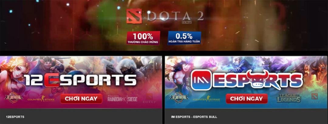 Cá độ Esports tại 12Bet