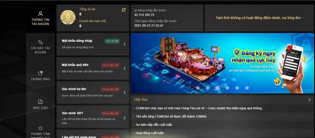 Hướng dẫn đăng ký chơi game tại nhà cái Comebet bằng số điện thoại