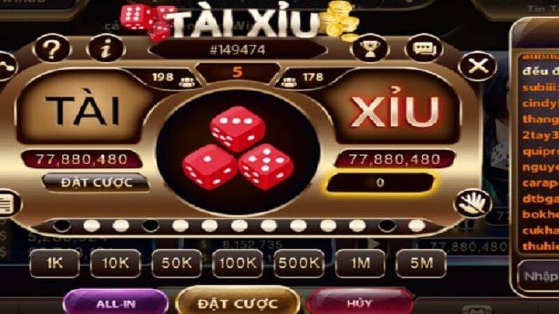 Các mức đặt cược khi chơi Tài xỉu iWin