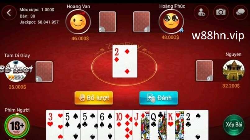 Game đánh bài tiến lên nhất nhì ba