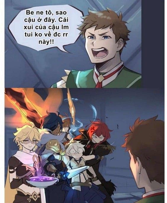 Hình game Genshin Impact meme vui