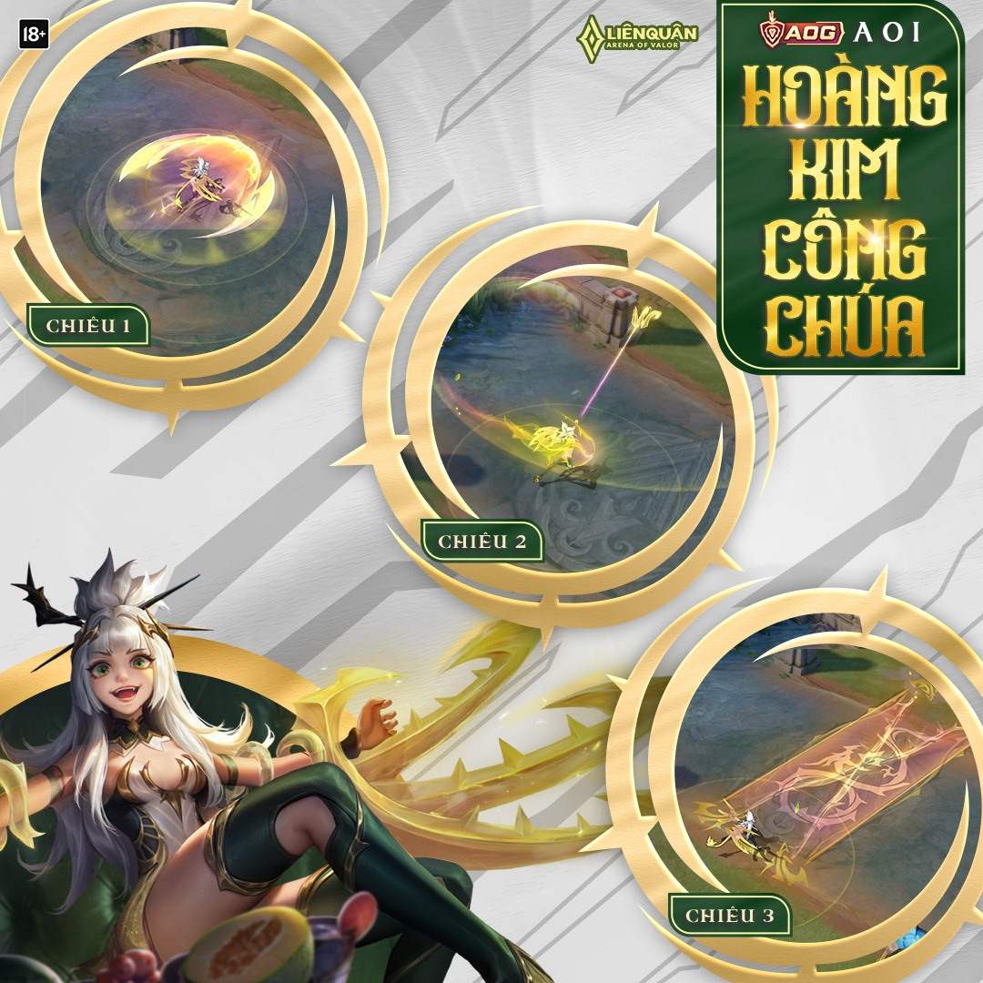 Hình Aoi hoàng kim công chúa skin