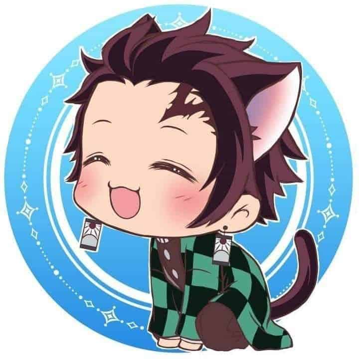 Hinh nen Yan Tanjiro chibi de thuong
