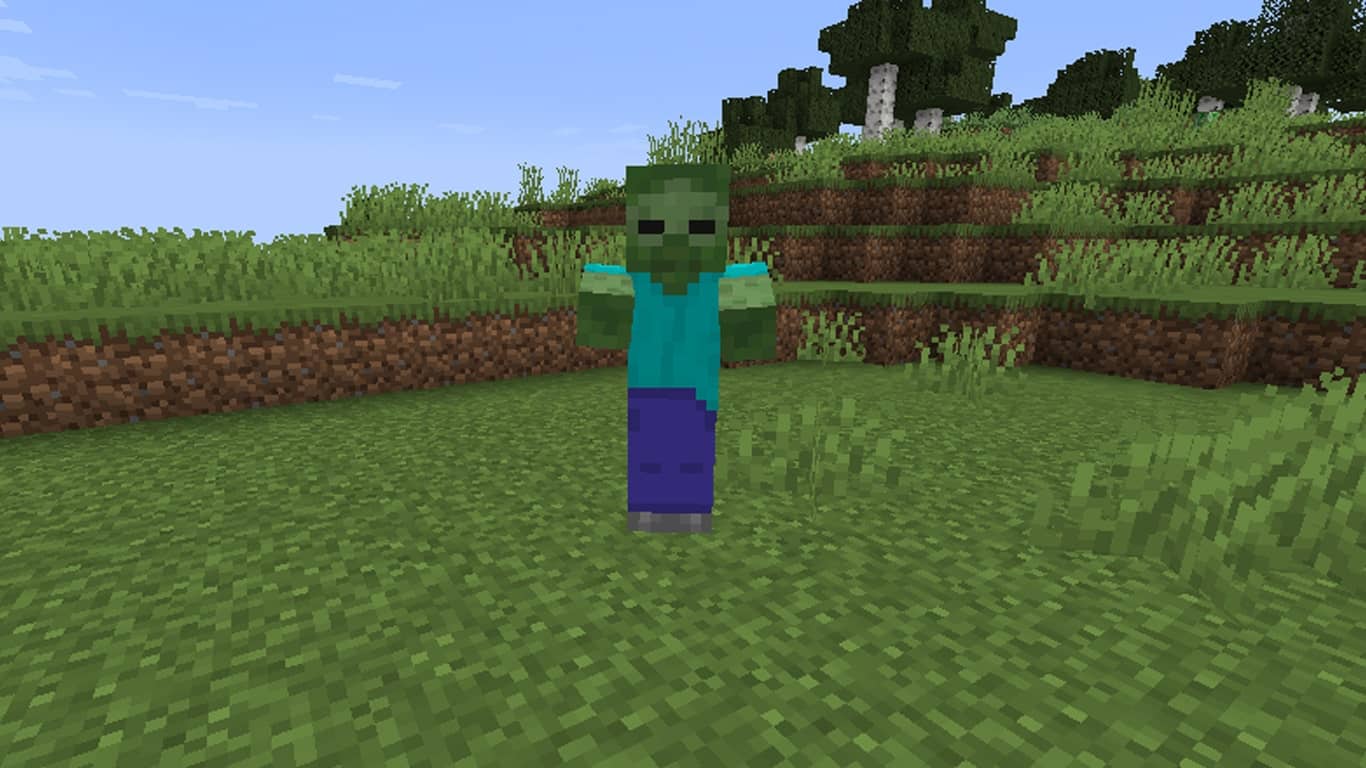 Ảnh Zombie Minecraft độc đáo