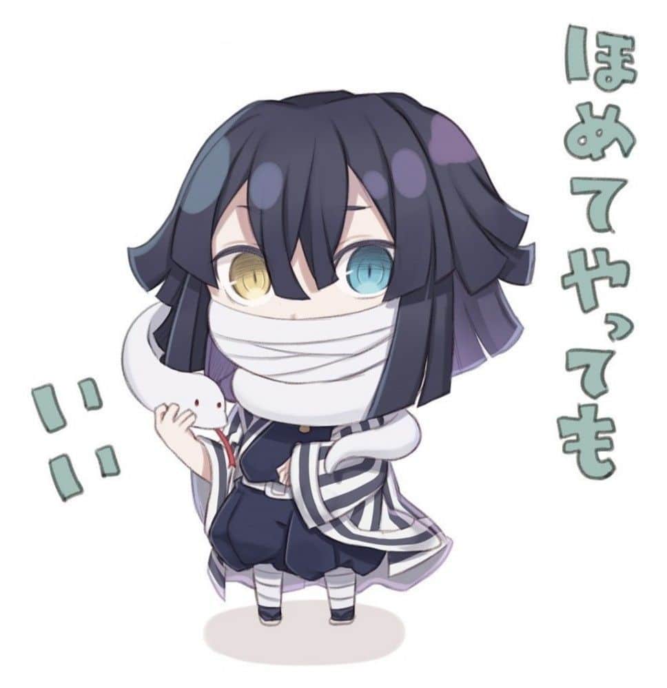 Hình Obanai chibi dễ thương