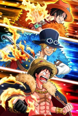 Hinh Ace Sabo Luffy Ngau Dep