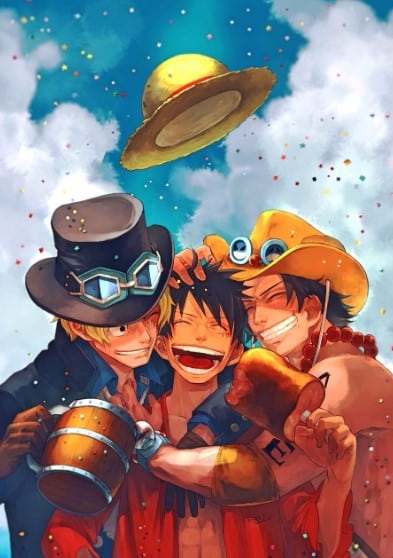 Hinh Ace Sabo Luffy Sieu Dep