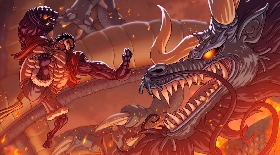 Hình Nền Luffy Vs Kaido Đẹp