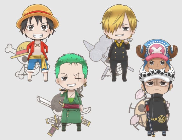 Hình One Piece Chibi Siêu Cute
