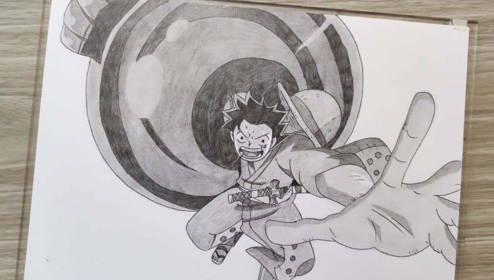 Hinh Ve Luffy G3 Bang But Chi
