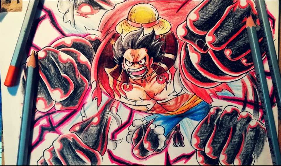 Tranh Luffy G4 Ve Co Mau
