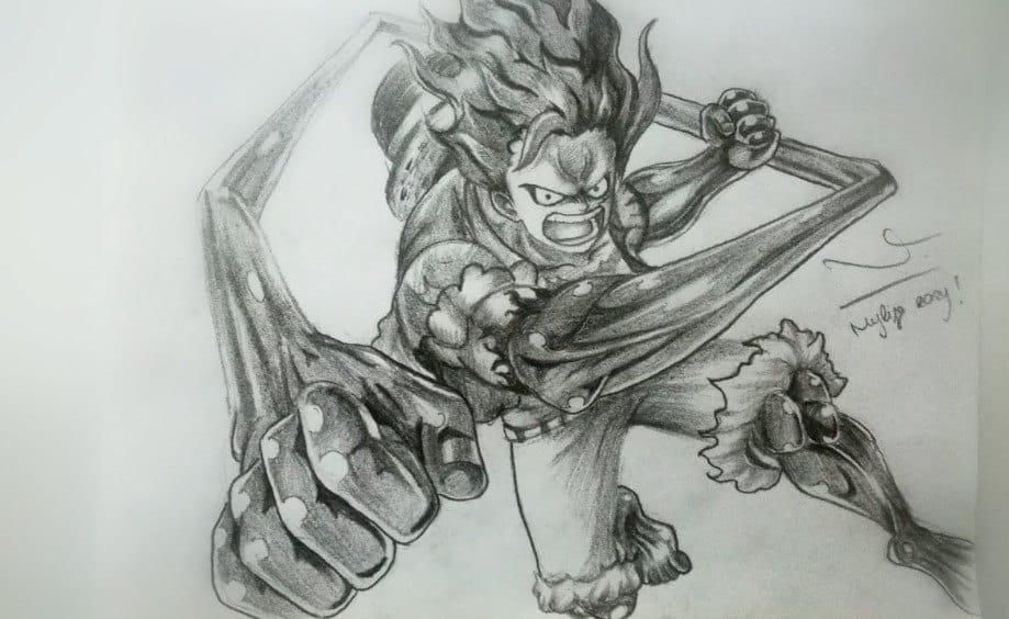 Vẽ Luffy G4 Bút Chì