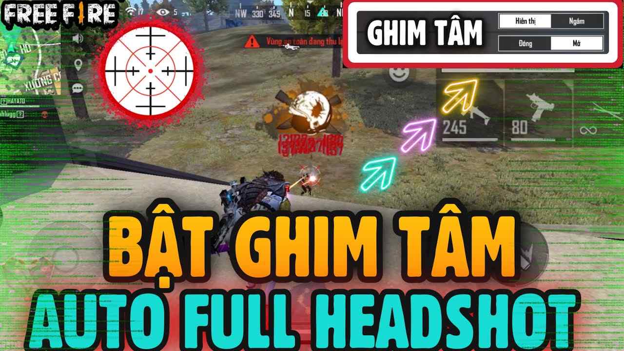 Thực hiện các thao tác kéo tâm