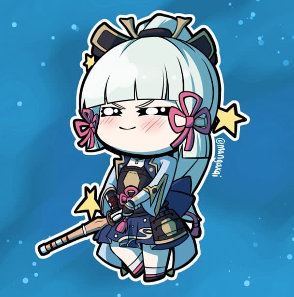 Hình Ayaka Chibi Dễ Thương