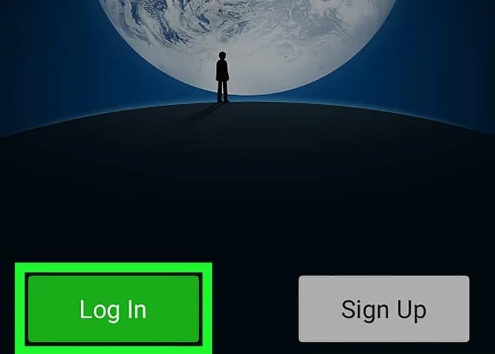Nhấn vào Log in để đăng nhập Wechat