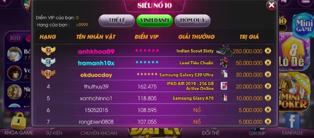 Link tải game Sieuno888