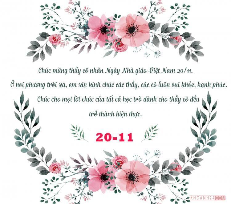 Lời tri ân thầy cô hay nhất nhân ngày 20-11