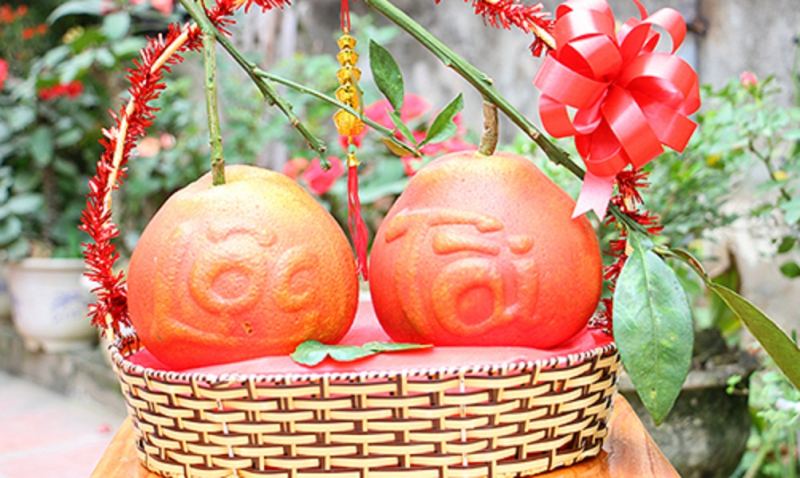 Bưởi đỏ đem lại sự may mắn