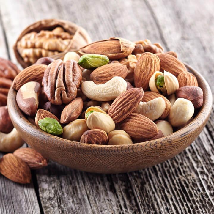 Các loại hạt (đậu, đỗ, hạt dẻ, hạnh nhân, lạc,...)