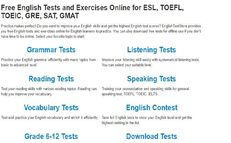 English Test Store