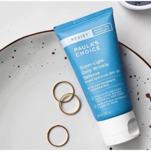 Kem chống nắng đa năng siêu nhẹ không bết dính Paula’s Choice Resist Super -Light Daily Wrinkle Defence SPF 30