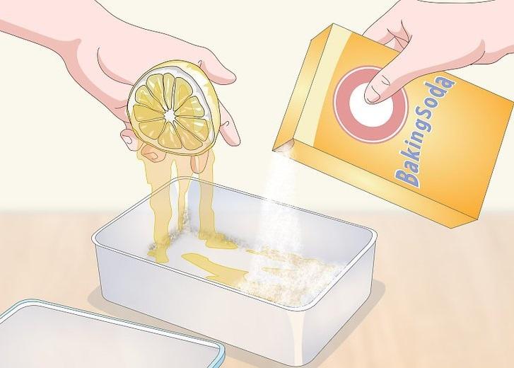 Dùng baking soda để khử vét bẩn, vết ố cứng đầu trên mặt ghế
