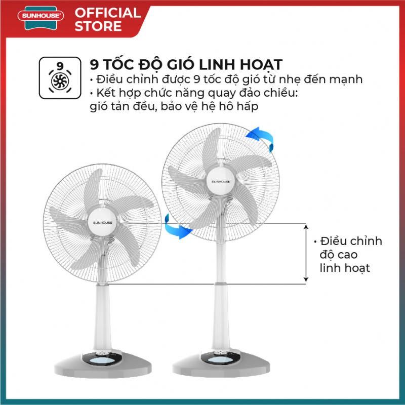 Quạt sạc Sunhouse SHD7228