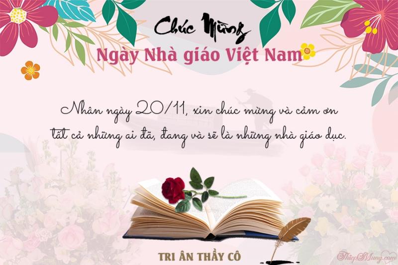 Lời tri ân thầy cô hay nhất nhân ngày 20-11