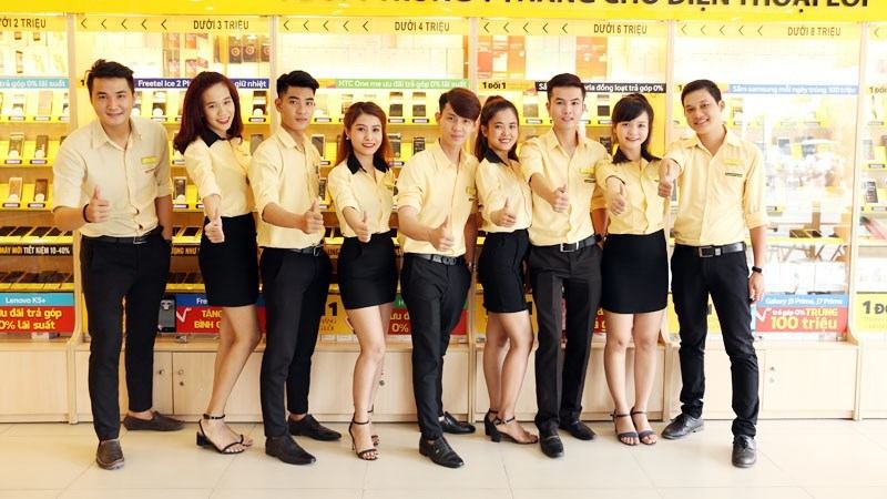 Nhân viên trẻ trung nhiệt tình tại Thế Giới Di Động